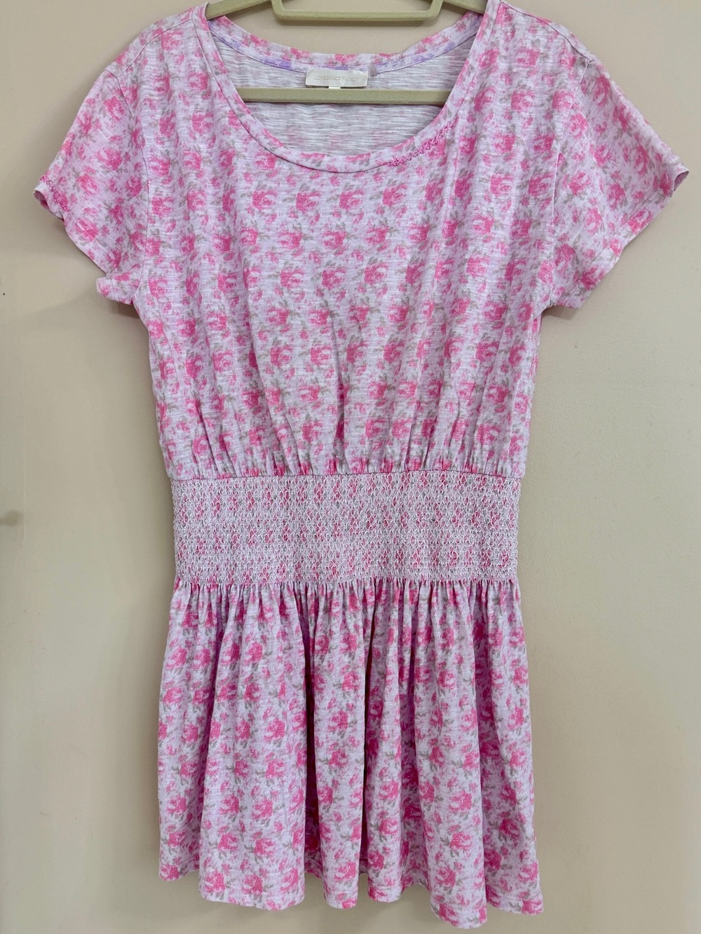 LOVESHACKFANCY Pink Foral Amore Minidress size Small S - Picture 3 of 9